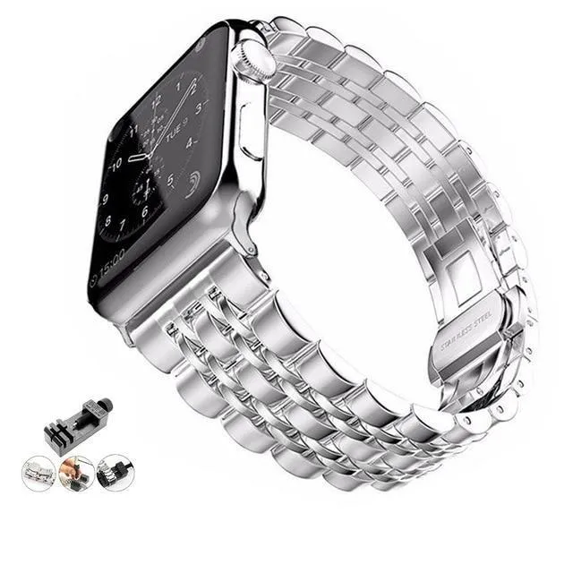 Designers black steel link Best mens Strap fit Apple Watch SE band