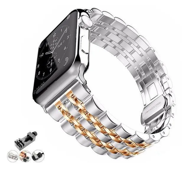Designers black steel link Best mens Strap fit Apple Watch SE band