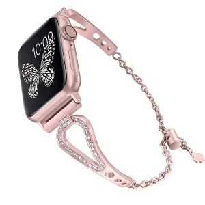 Diamond Bling Strap For AppleSeries 7 6 5 High-Quality Steel Bracelet