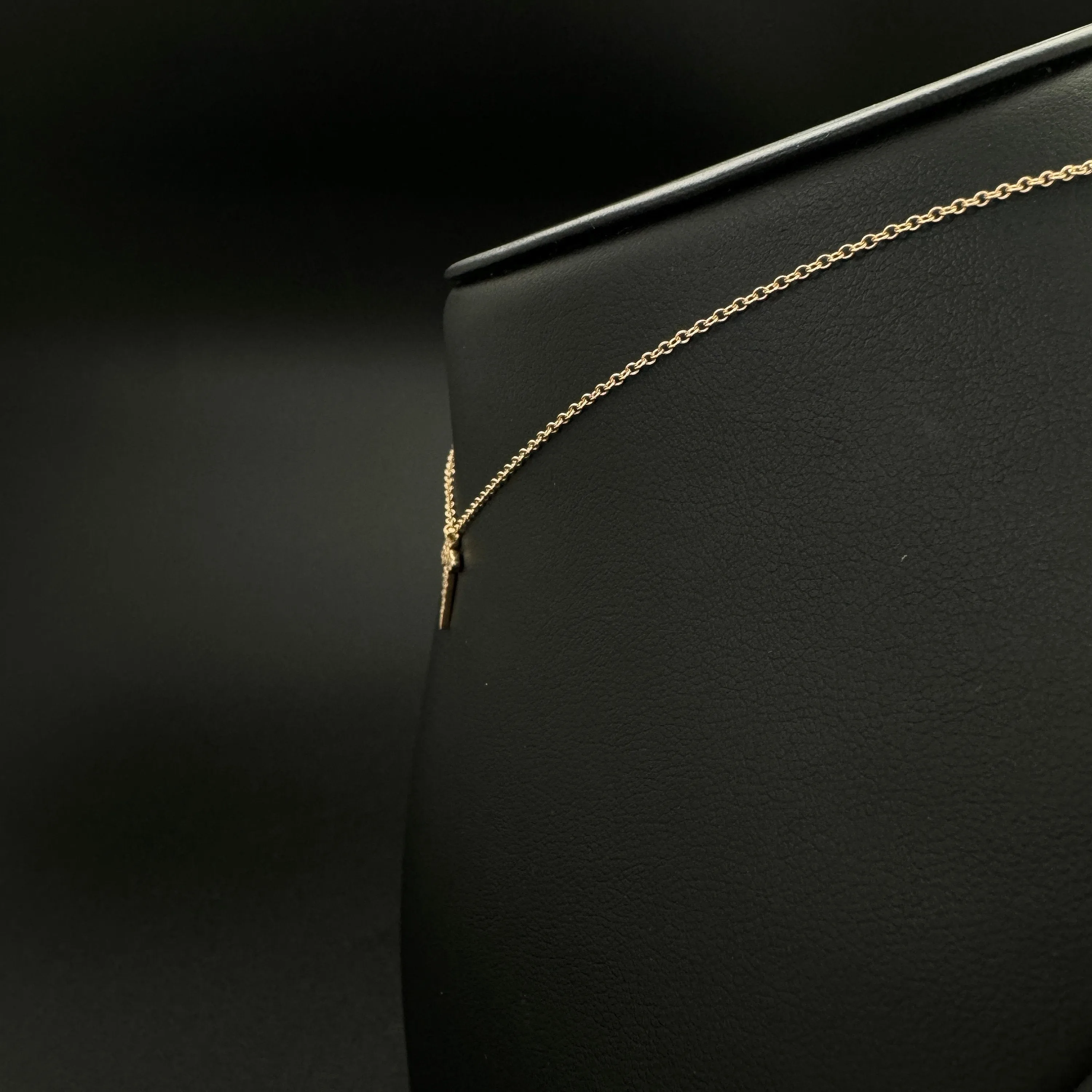 Diamond Cross Necklace 8.40x11.50mm