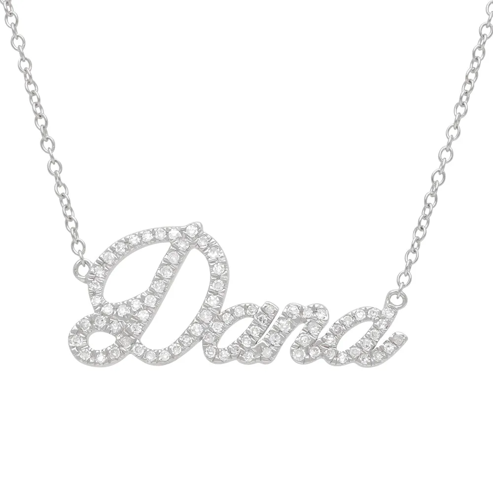 Diamond Dana Custom Name Necklace
