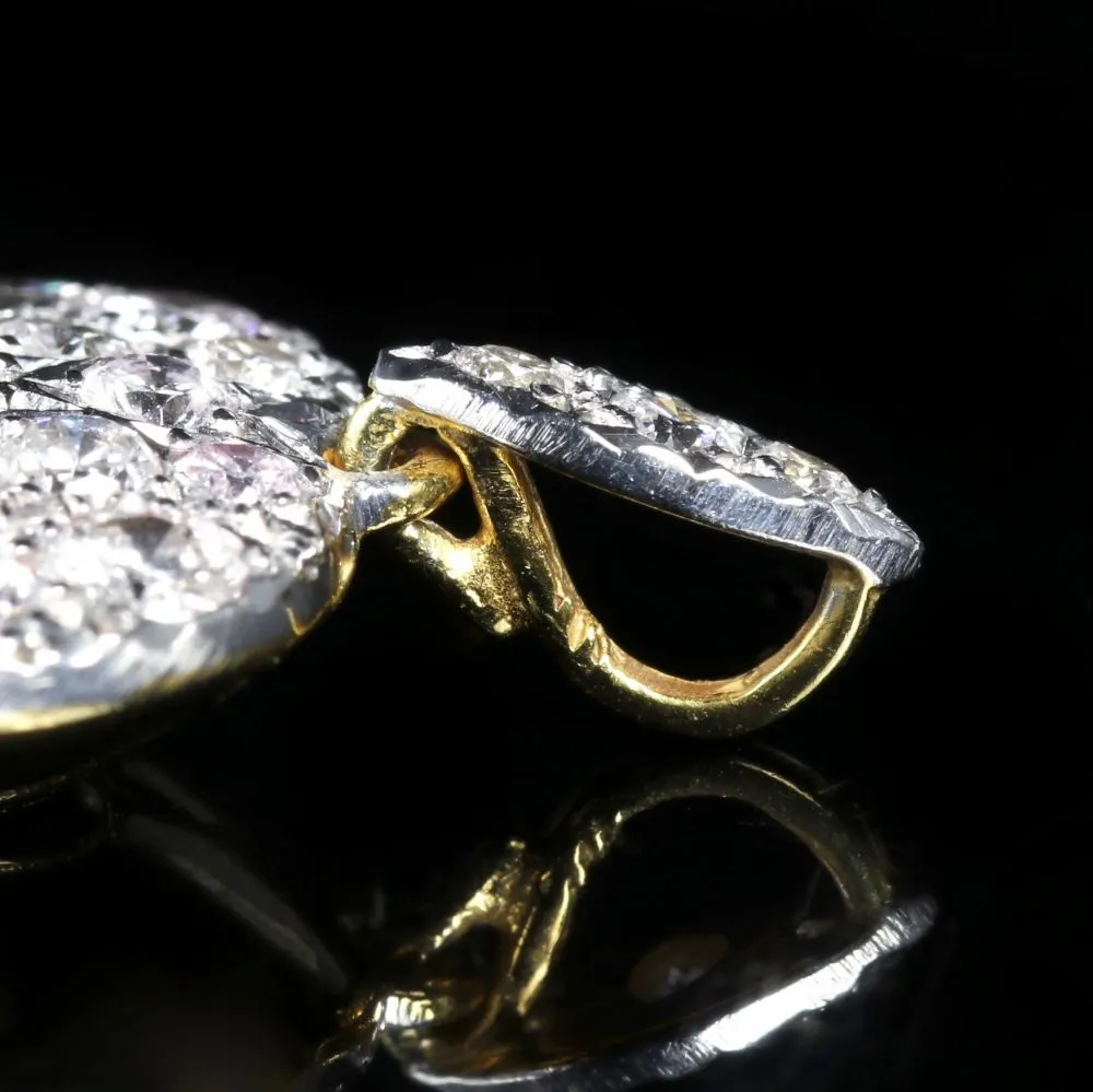 Diamond Heart Pendant Locket 2Ct Of Diamonds
