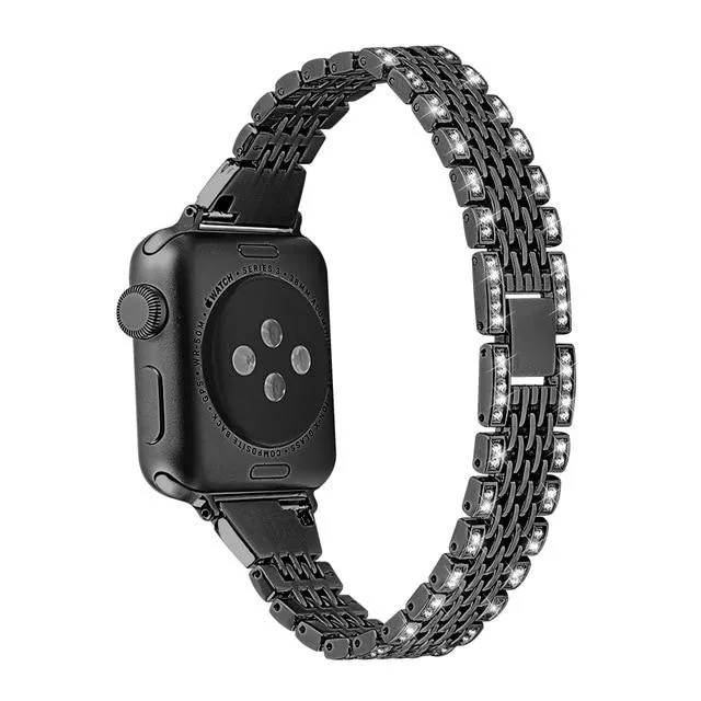 Diamond Luxury-Premium Steel Strap For Apple Watchband Series 7 6 5 4
