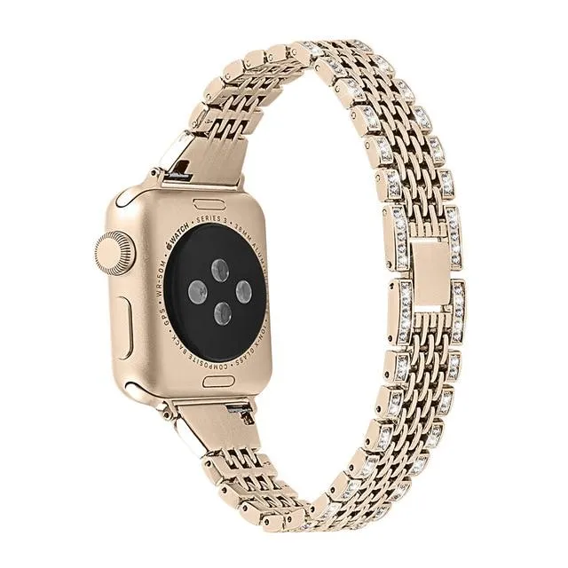 Diamond Luxury-Premium Steel Strap For Apple Watchband Series 7 6 5 4