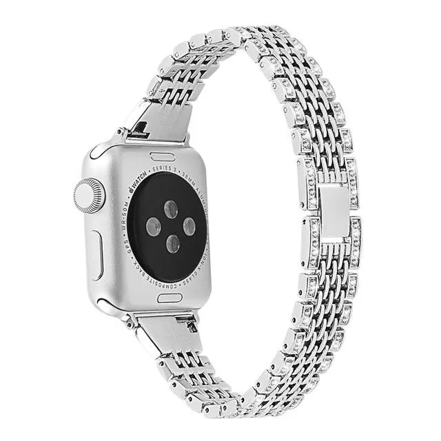 Diamond Luxury-Premium Steel Strap For Apple Watchband Series 7 6 5 4
