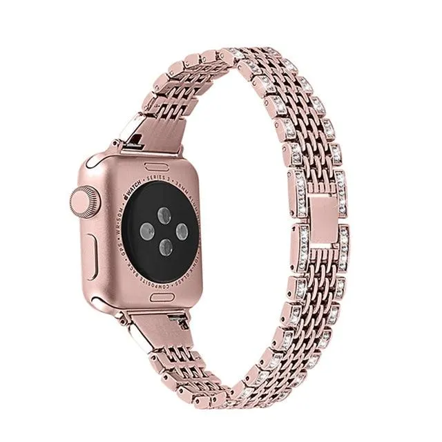 Diamond Luxury-Premium Steel Strap For Apple Watchband Series 7 6 5 4