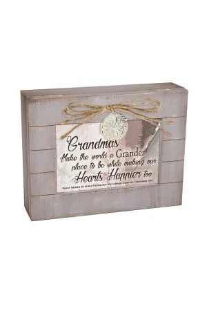 Distressed Gray Locket Music Box Grandma - GPLGRTHOUG