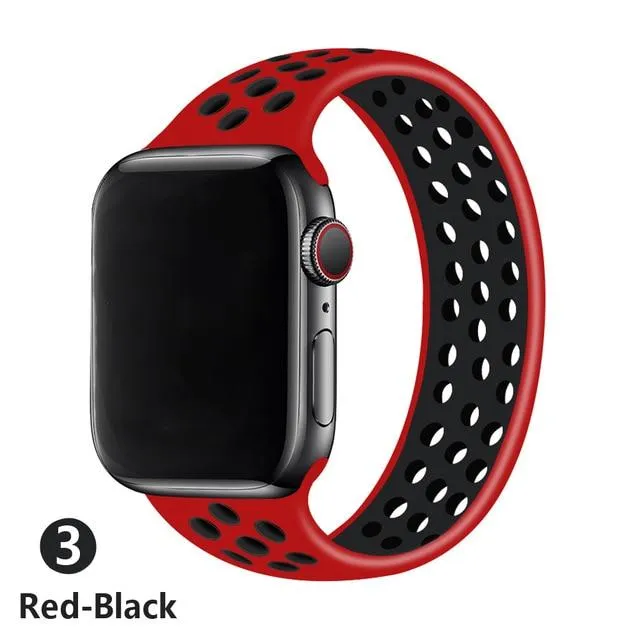 Elastic Belt Silicone Solo Loop Waterproof Rubber Wristband