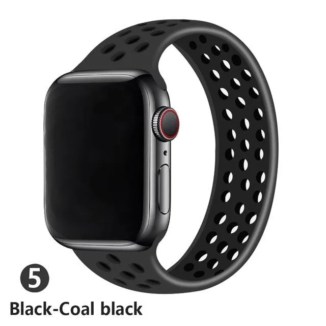 Elastic Belt Silicone Solo Loop Waterproof Rubber Wristband