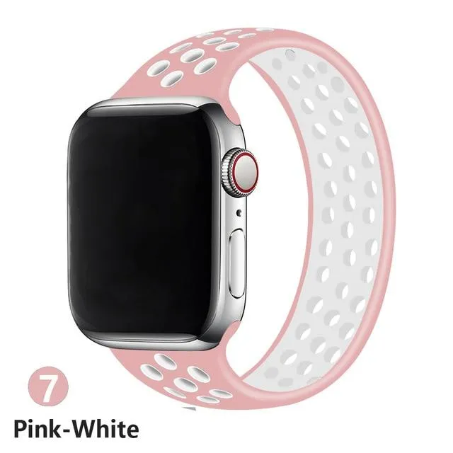 Elastic Belt Silicone Solo Loop Waterproof Rubber Wristband