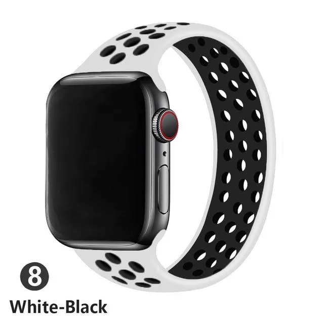 Elastic Belt Silicone Solo Loop Waterproof Rubber Wristband