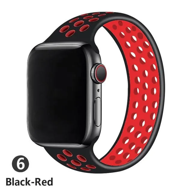 Elastic Belt Silicone Solo Loop Waterproof Rubber Wristband
