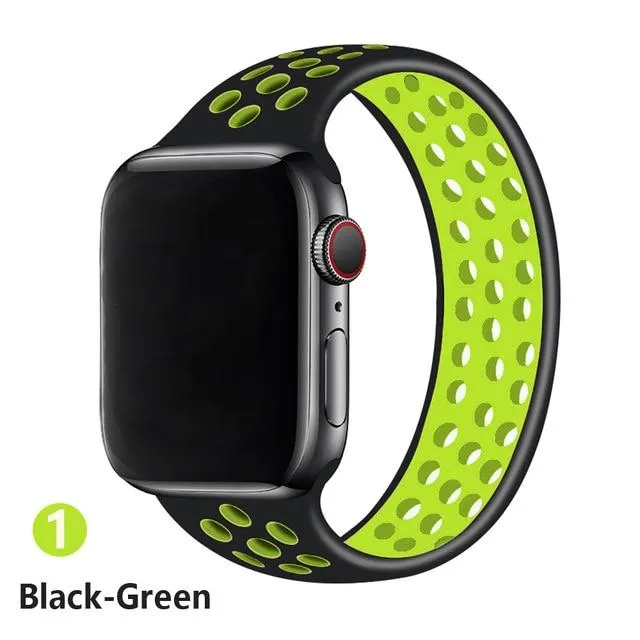 Elastic Belt Silicone Solo Loop Waterproof Rubber Wristband