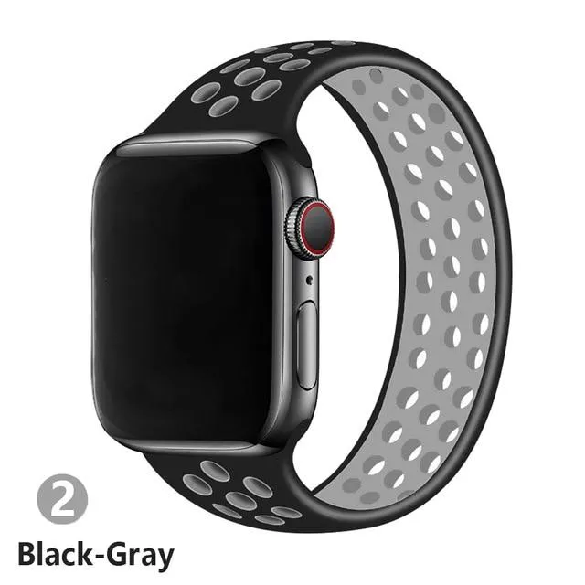 Elastic Belt Silicone Solo Loop Waterproof Rubber Wristband