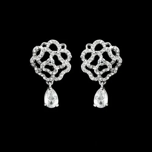 Erica Crystal Rose Earrings