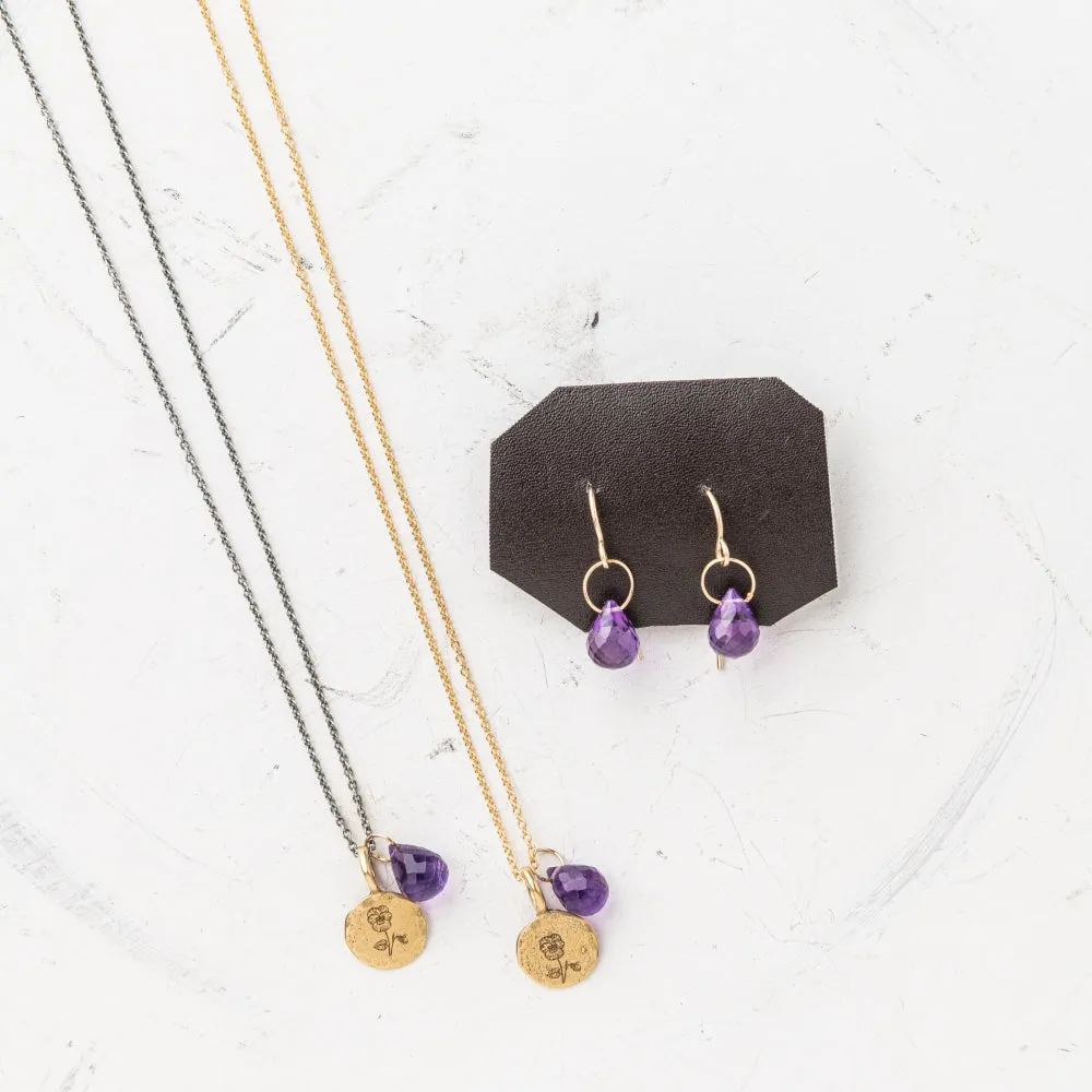 February Birth Flower Necklace: Primrose
