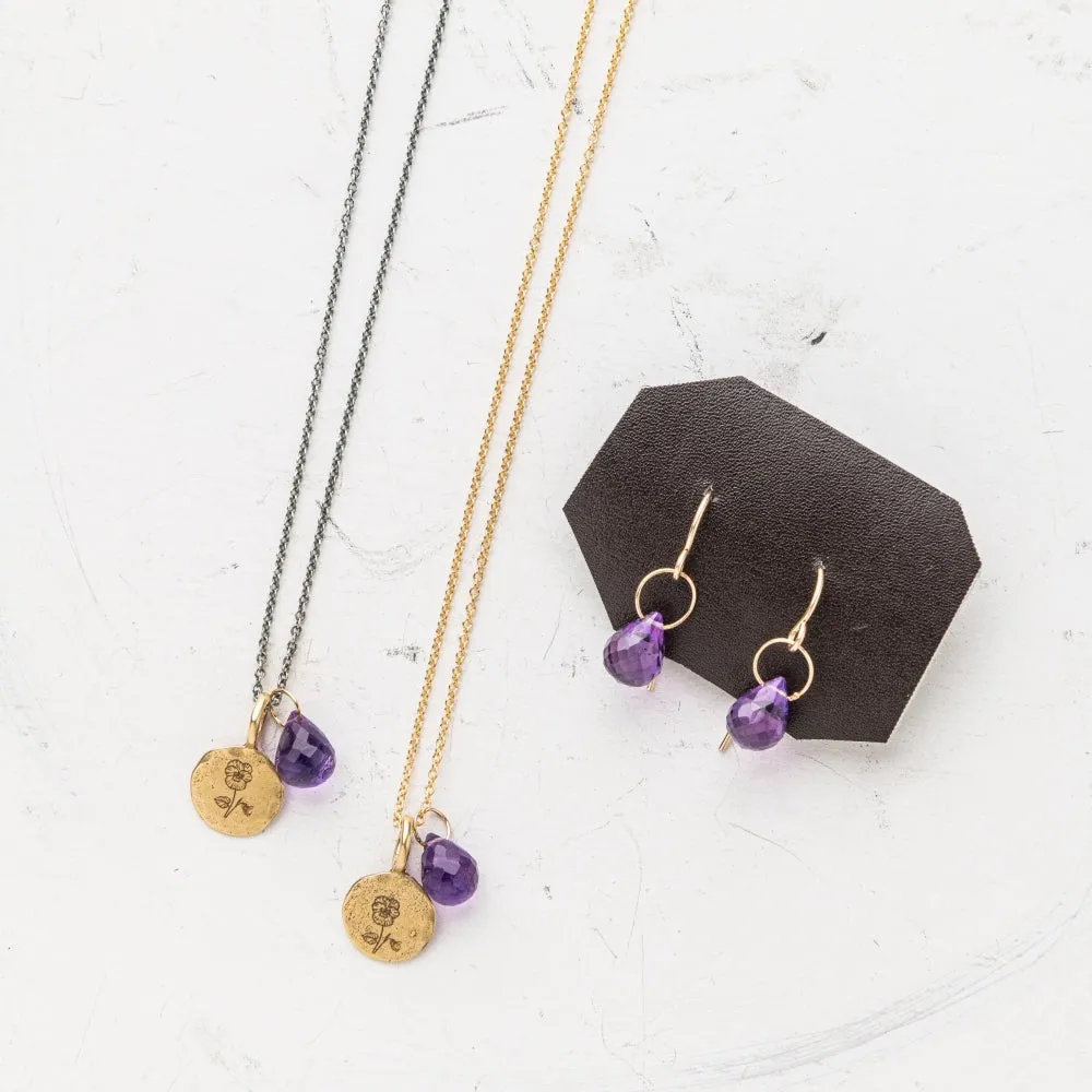 February Birth Flower Necklace: Primrose