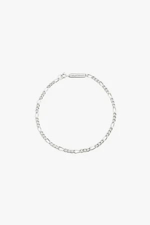 Figaro bracelet silver