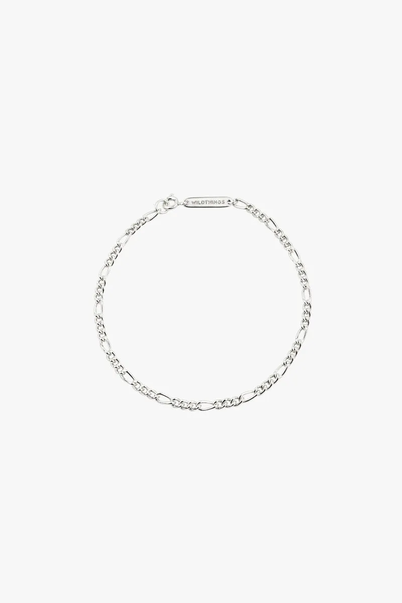 Figaro bracelet silver