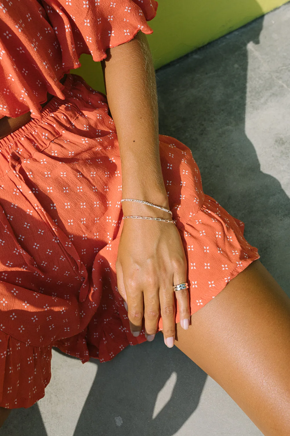 Figaro bracelet silver