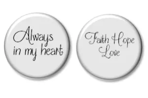 FLPD2 - Personalized Stainless Steel Disc for Floating Locket