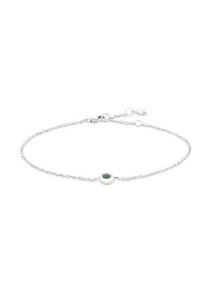Garnet 18k white gold bracelet - LC Collection Jewellery - Metallic