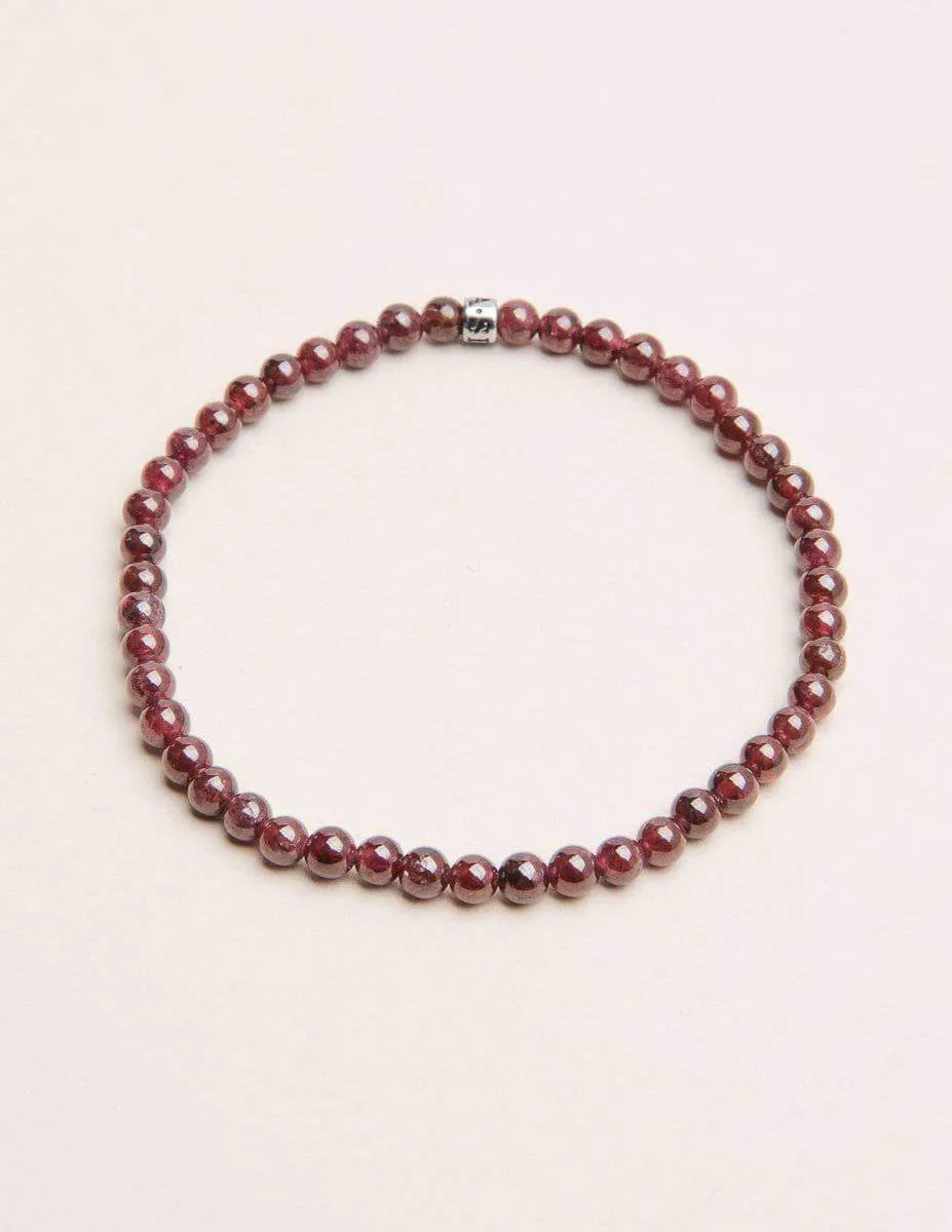 Garnet Mini Energy Gemstone Bracelet