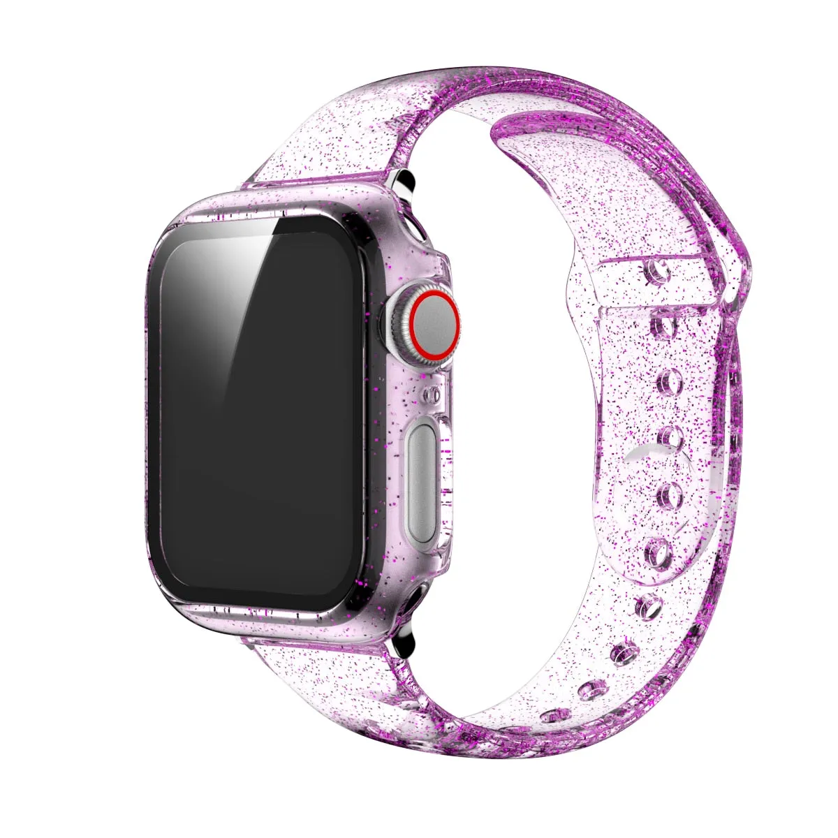Glitter Strap Tempered Glass Case Series 6 5 Transparent Slim Silicone