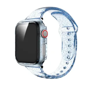 Glitter Strap Tempered Glass Case Series 6 5 Transparent Slim Silicone
