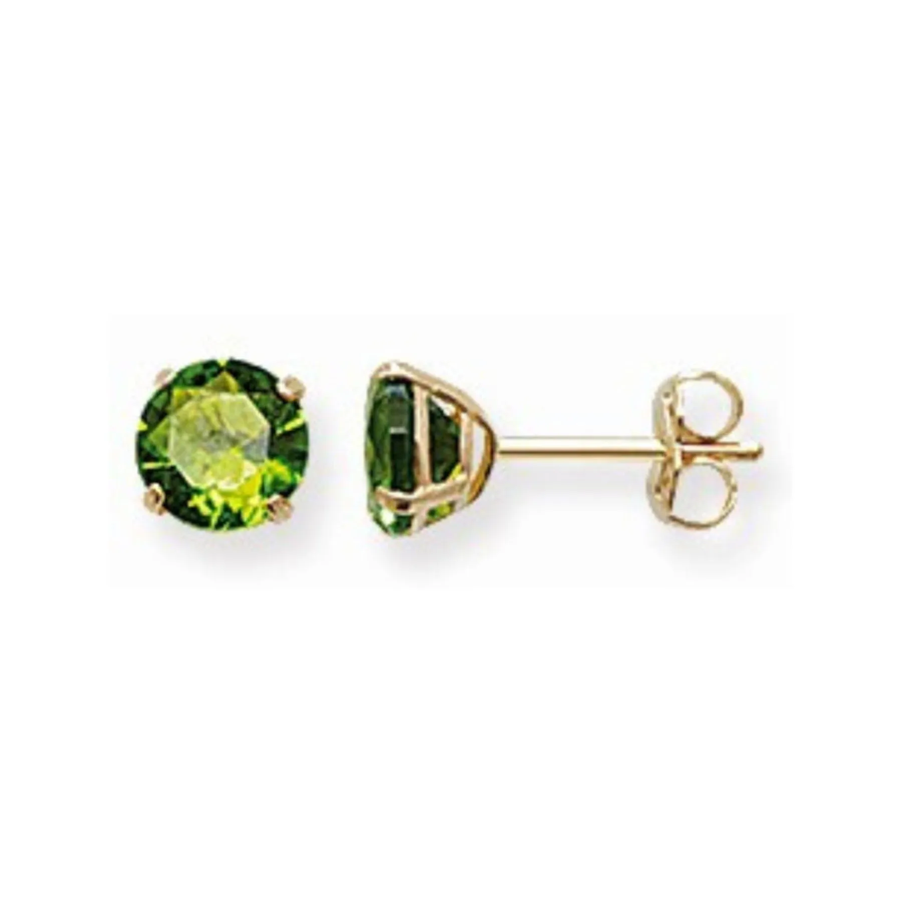 Gold Birthstone Stud Earrings - 9ct Gold