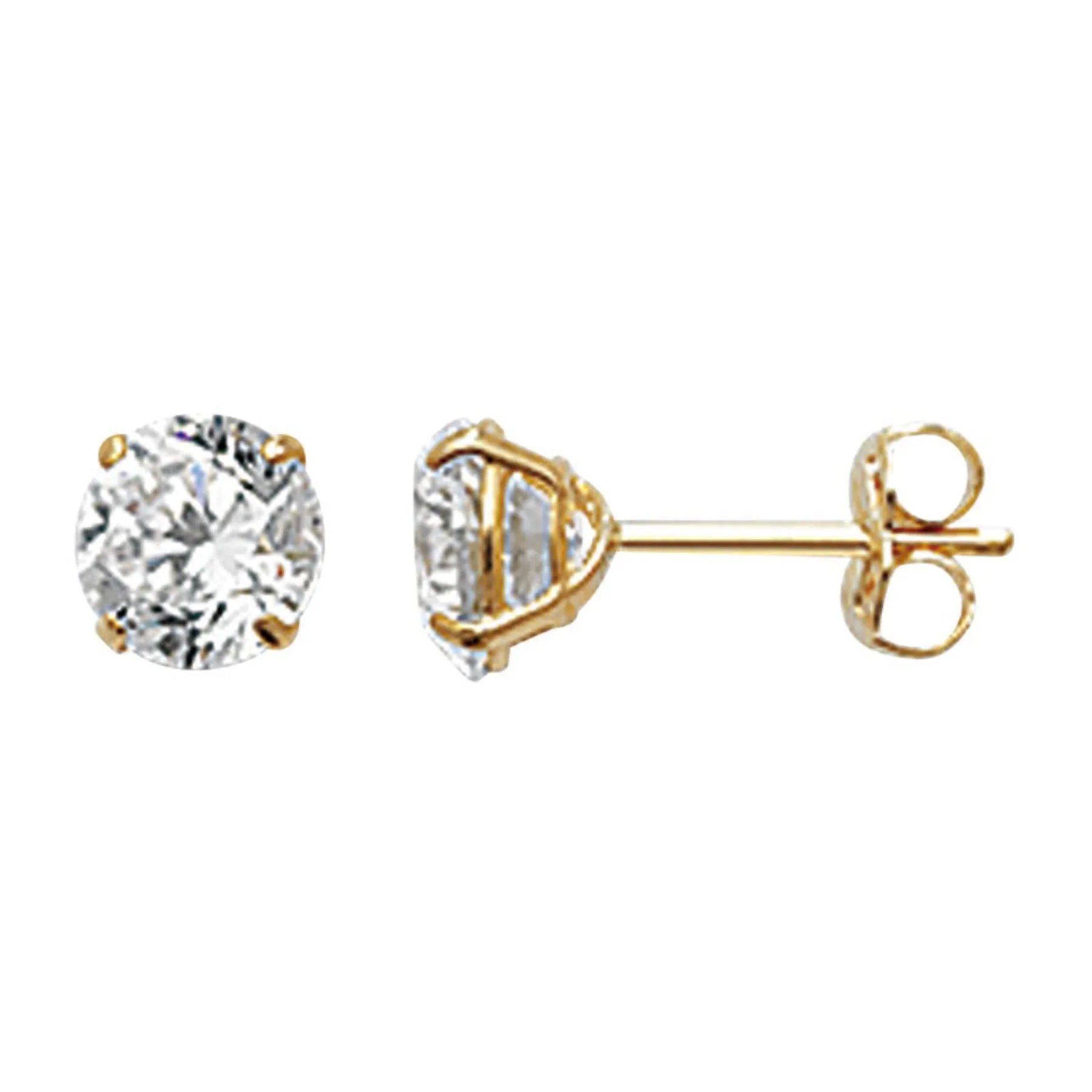 Gold Birthstone Stud Earrings - 9ct Gold