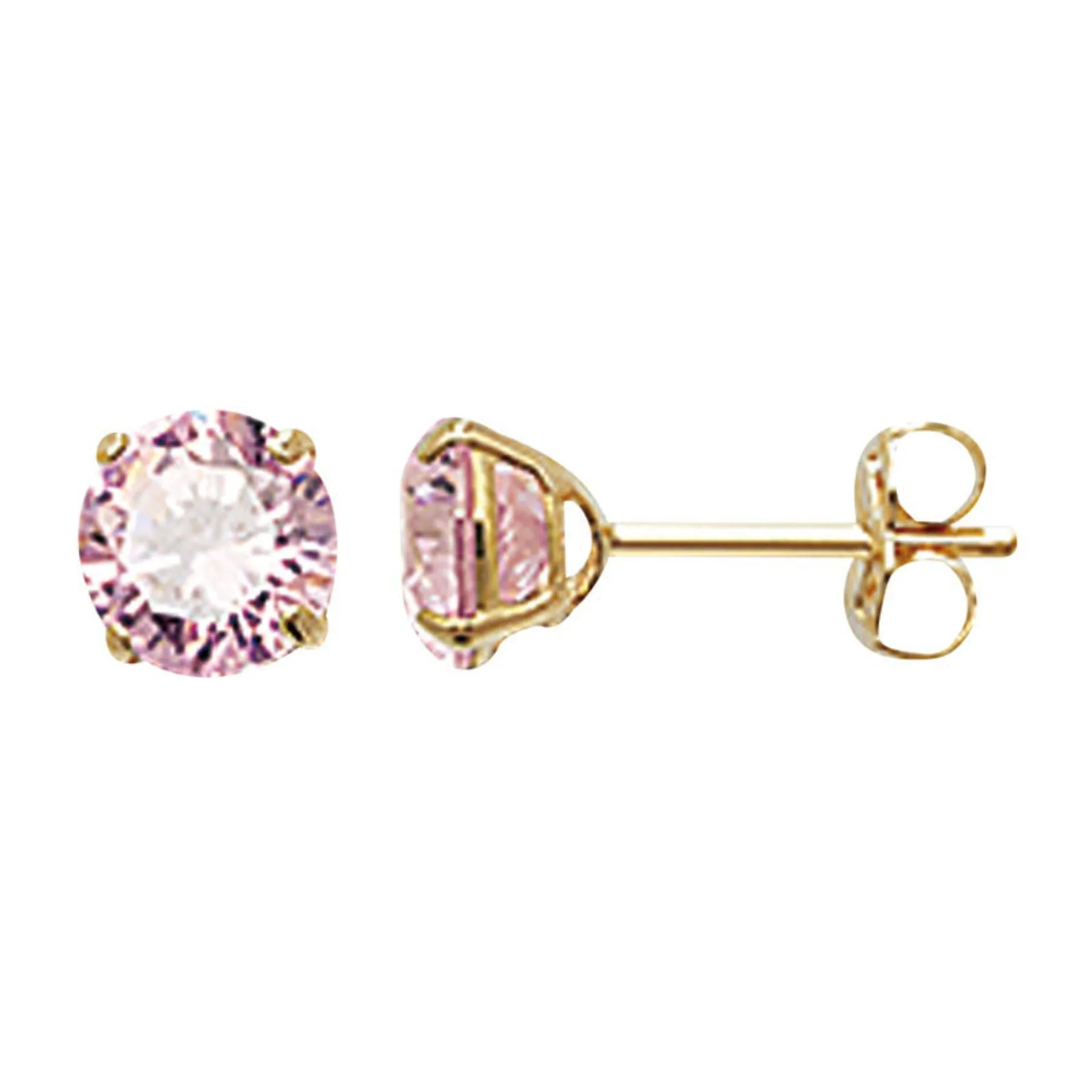 Gold Birthstone Stud Earrings - 9ct Gold