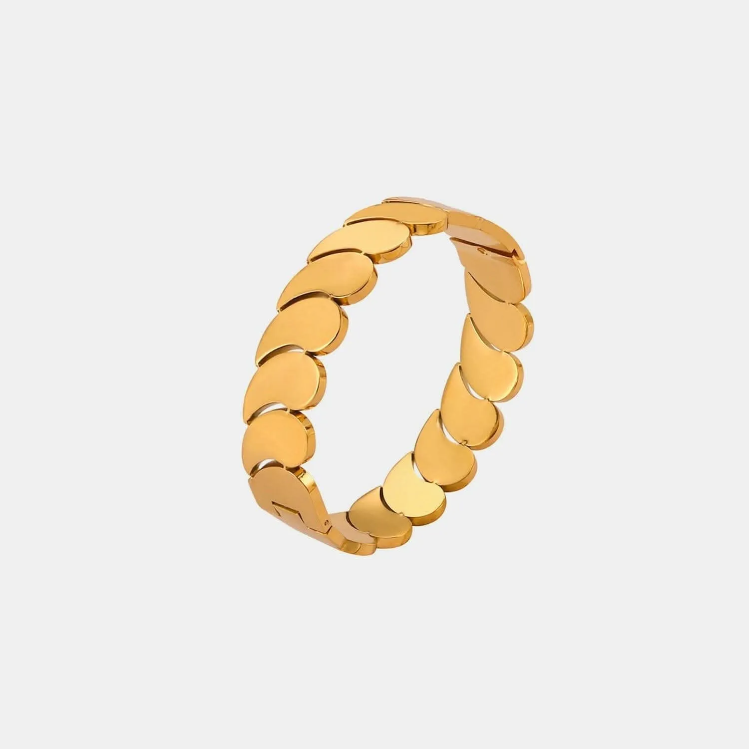 Gold-plated titanium bracelet