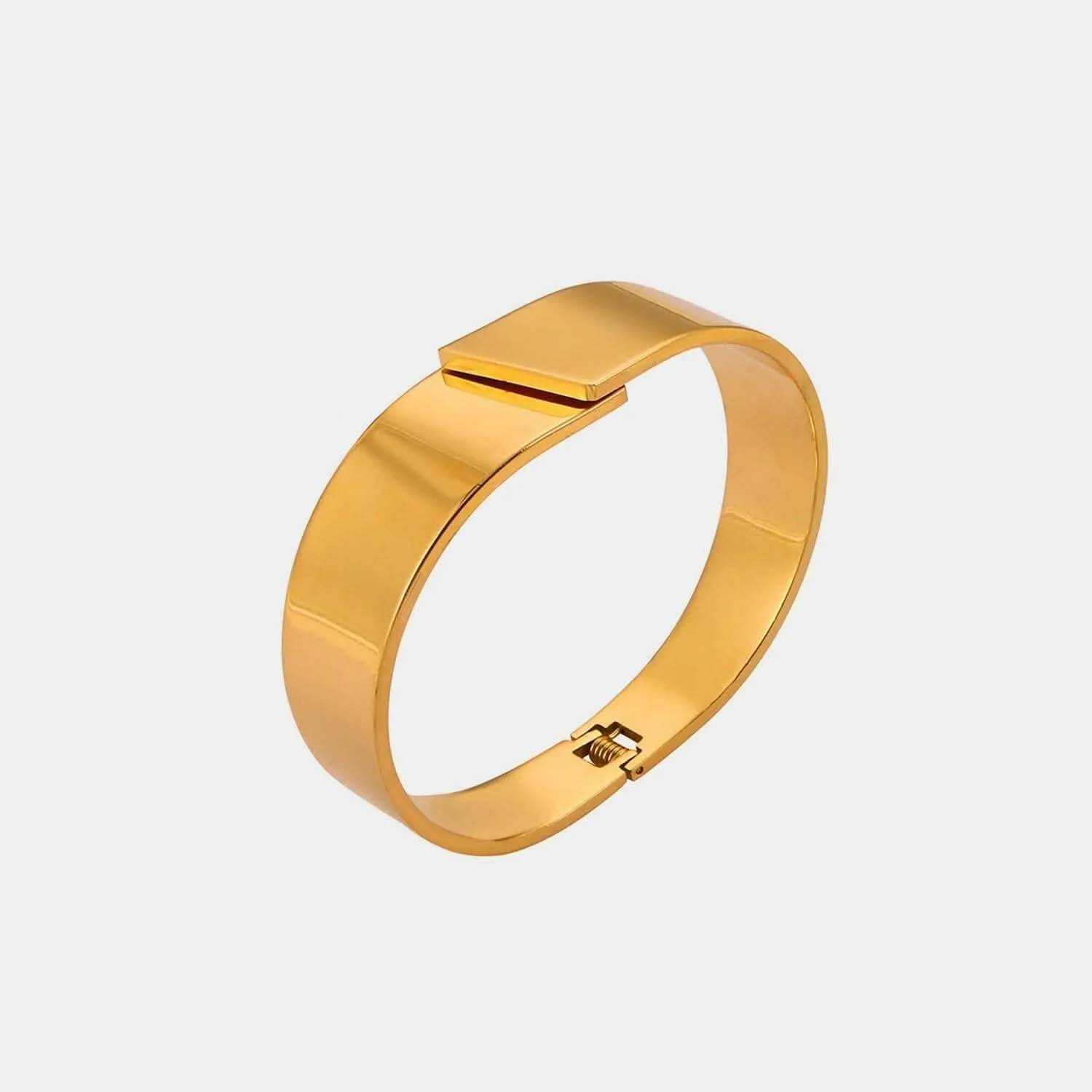 Gold-plated titanium bracelet