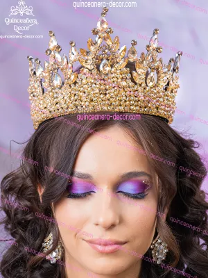 Gold Quinceanera Crown