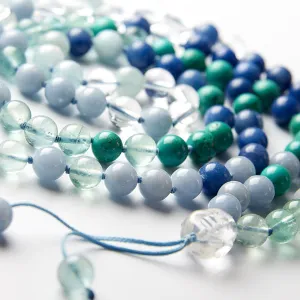 Happy Buddha Throat Chakra Mala - Expression & Release
