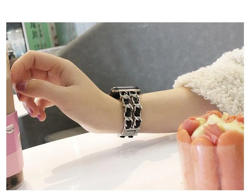 High end luxury designer Apple Watch women ladies Band Strap