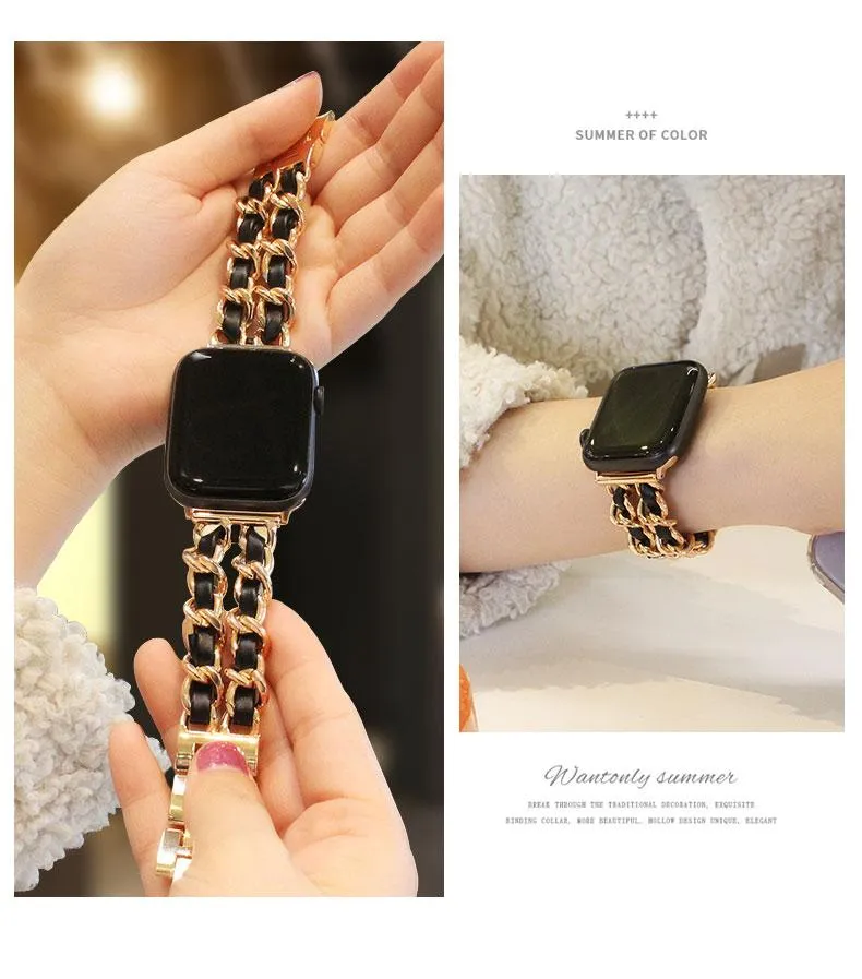High end luxury designer Apple Watch women ladies Band Strap