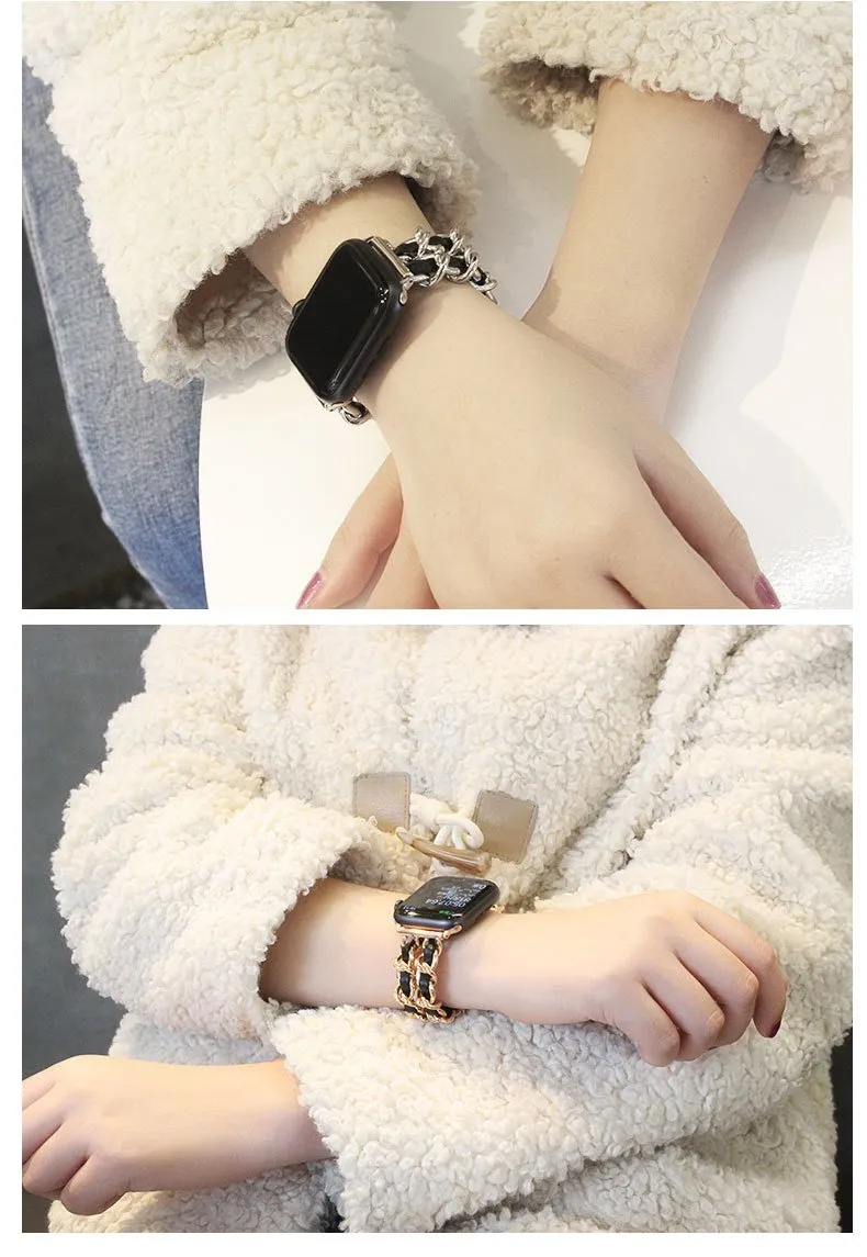 High end luxury designer Apple Watch women ladies Band Strap