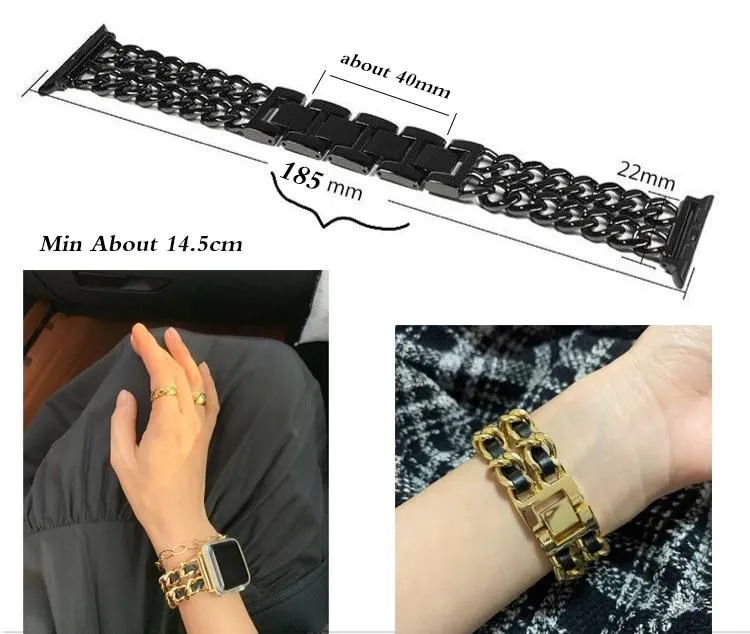 High end luxury designer Apple Watch women ladies Band Strap