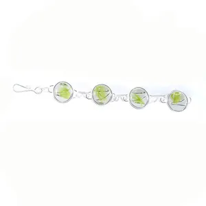 Infinity Bracelet - Green Stripe