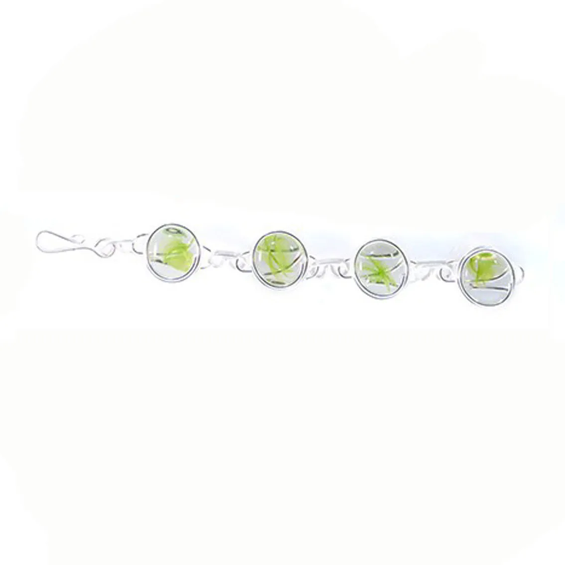 Infinity Bracelet - Green Stripe