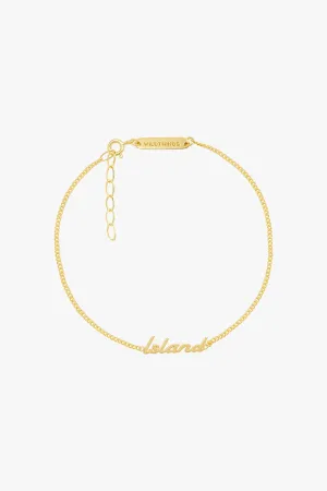 Island bracelet gold plated