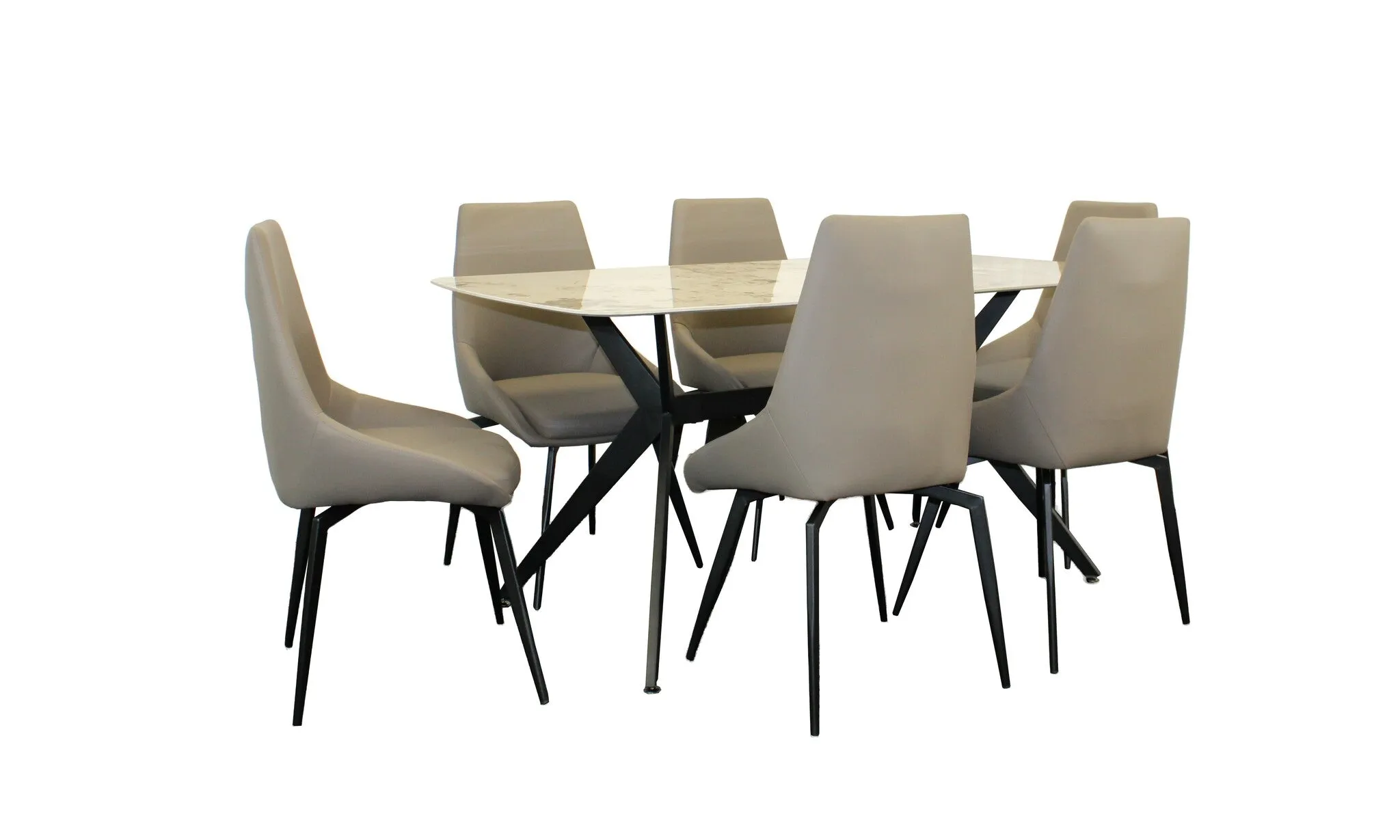 Jade 7 Piece 1.6M Dining Set