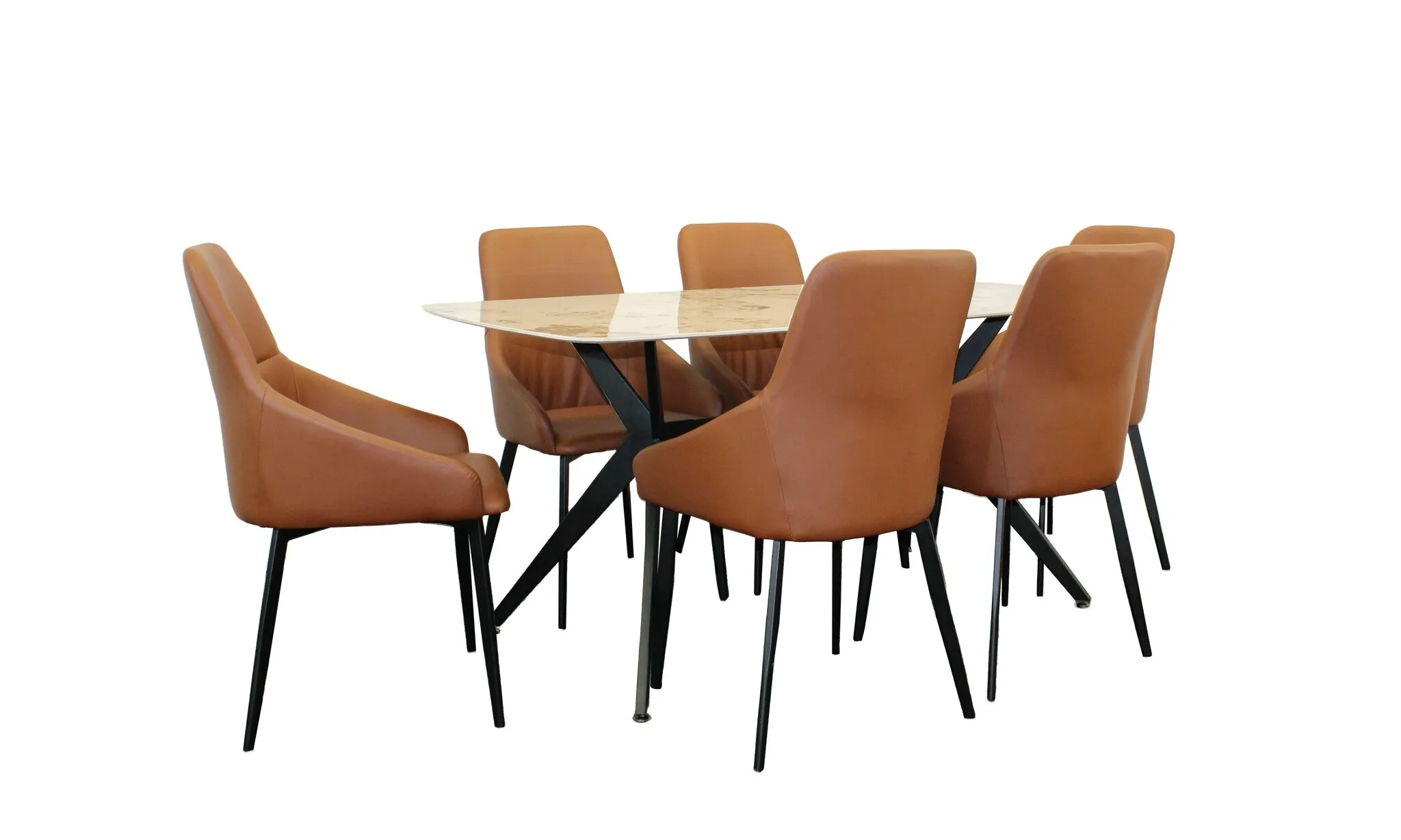 Jade 7 Piece 1.6M Dining Set