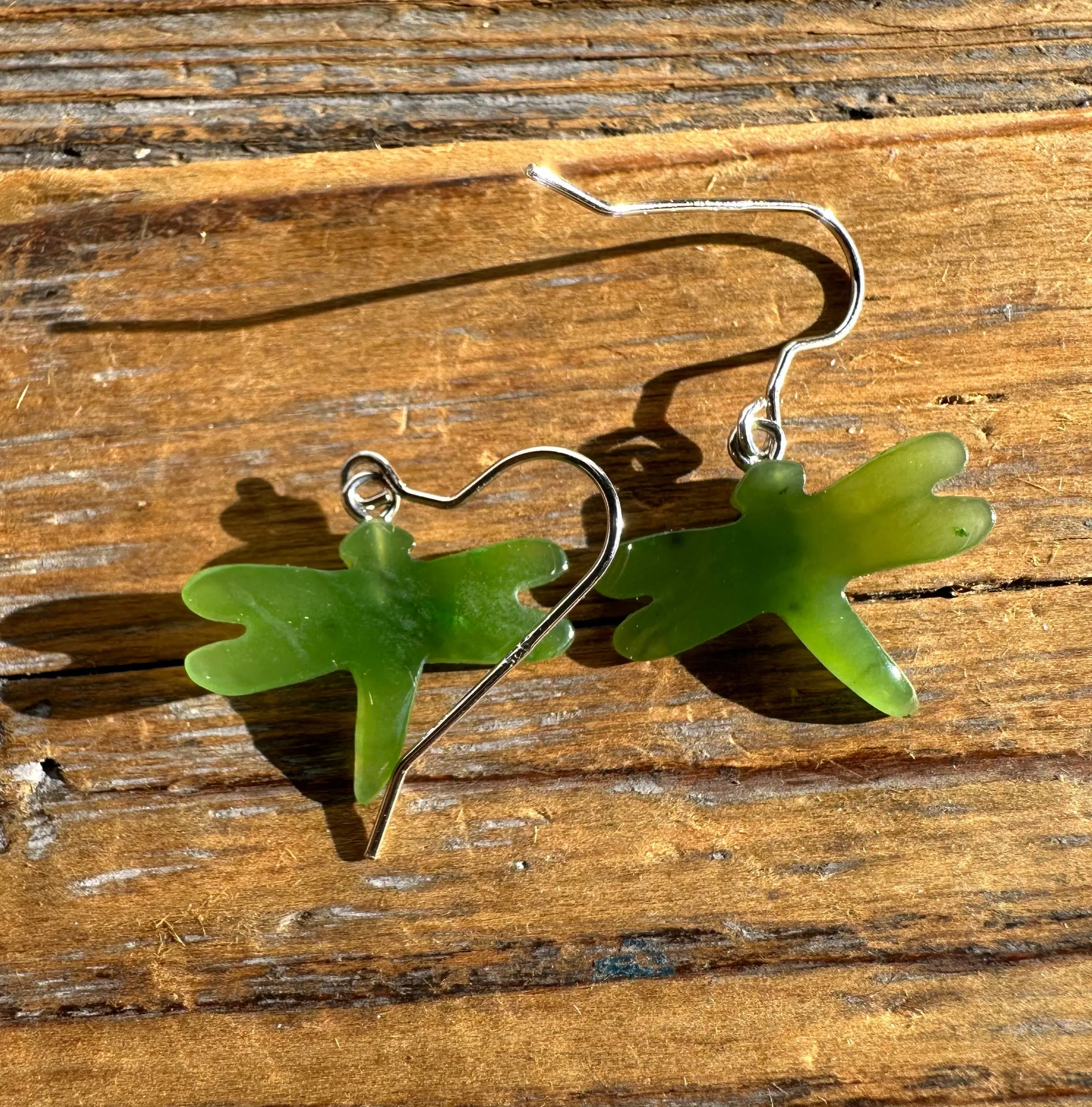 Jade Earrings, Dragonfly 0360
