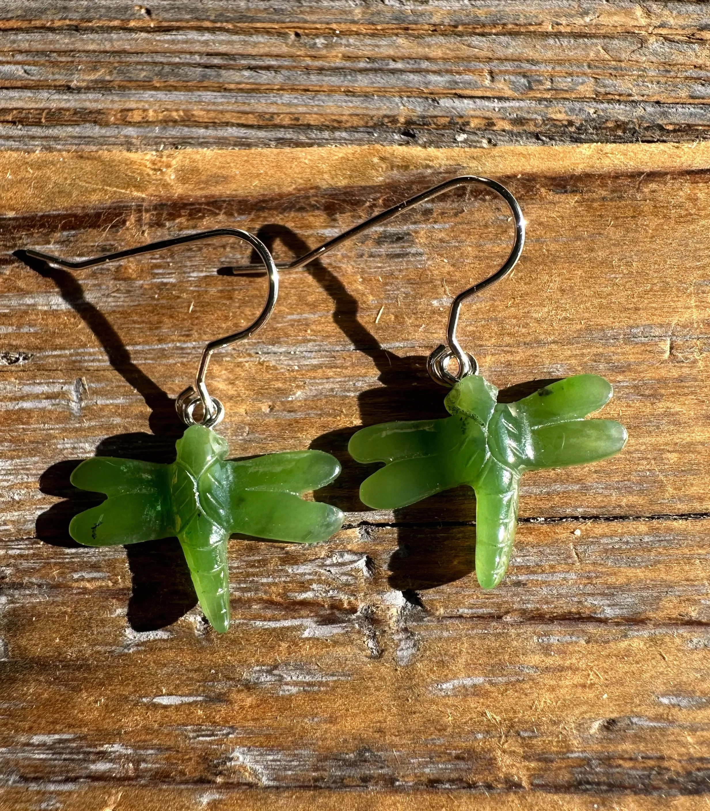 Jade Earrings, Dragonfly 0360