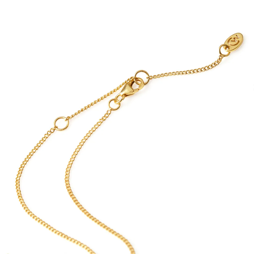 Lakshmi Hammered Disc Necklace - Gold