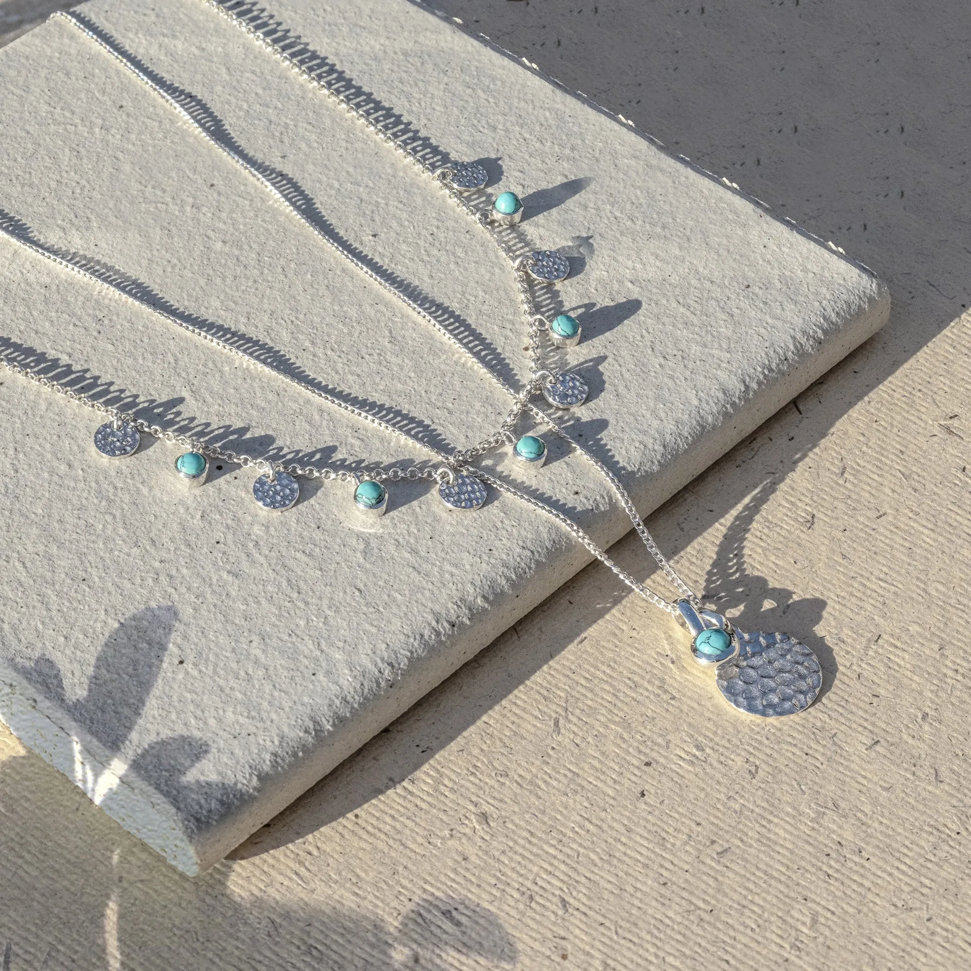Lakshmi Hammered Disc Necklace