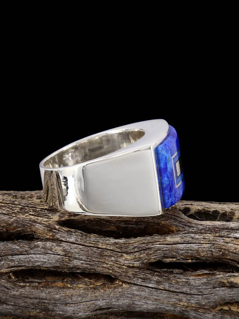 Lapis Inlay Ring, Multiple Sizes